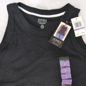 Jones New York Classic Black Sleeveless Top